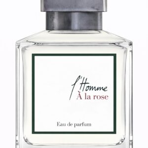 Bottle of L'Homme À la rose eau de parfum.