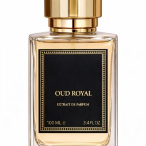 A luxurious gold-capped bottle of Old Royal perfume.