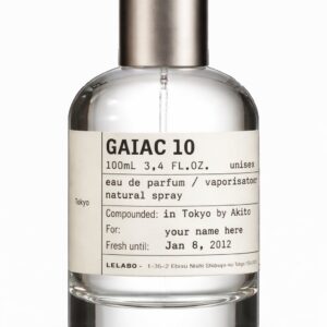 Vintage glass medicine bottle labeled GAIA C 10 from 2012.