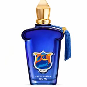 Blue Mephisto 100ml perfume bottle with tassel