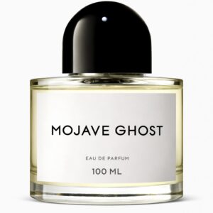 A bottle of Mojave Ghost Eau de Parfum with a minimalist design.